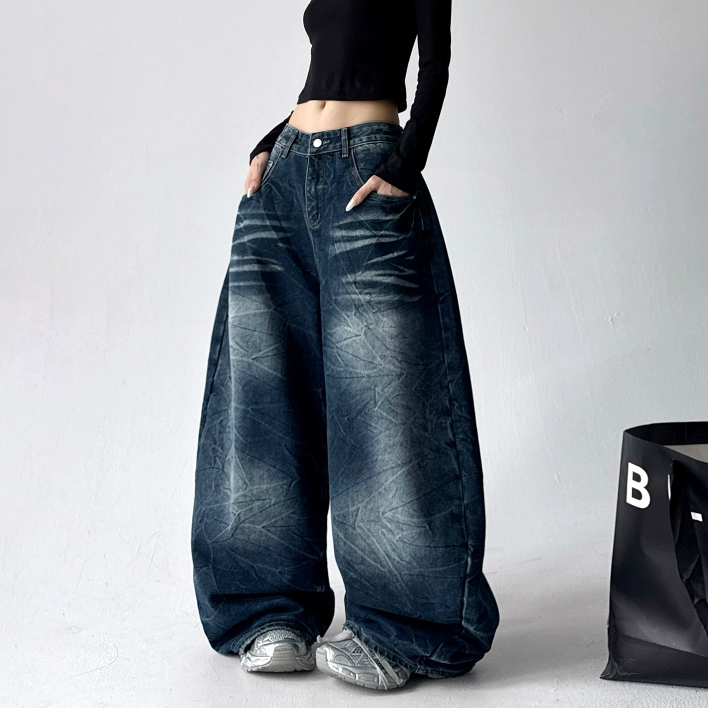 Calça Jeans Baggy Azul