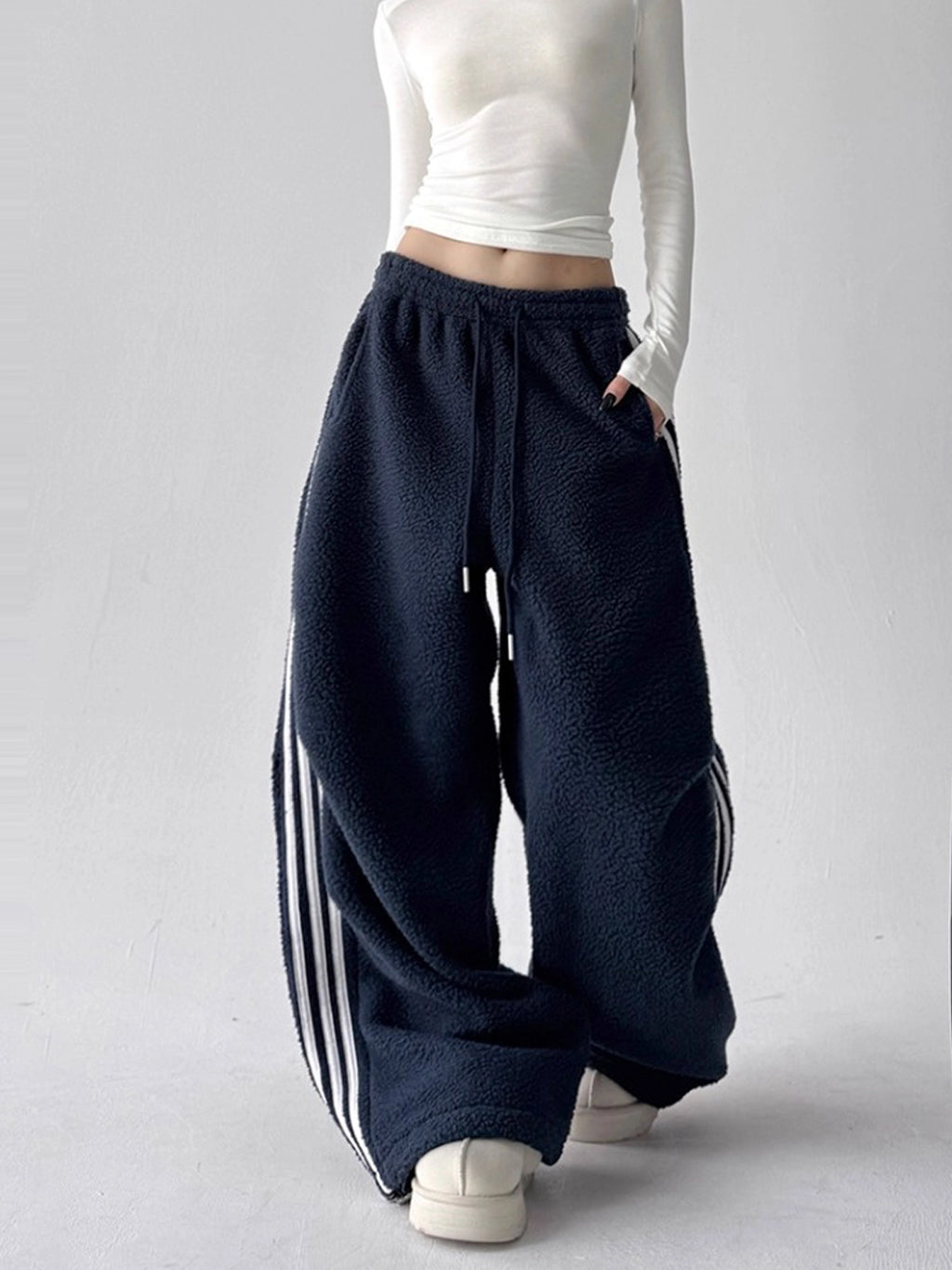 Calça Wide Moletom Track