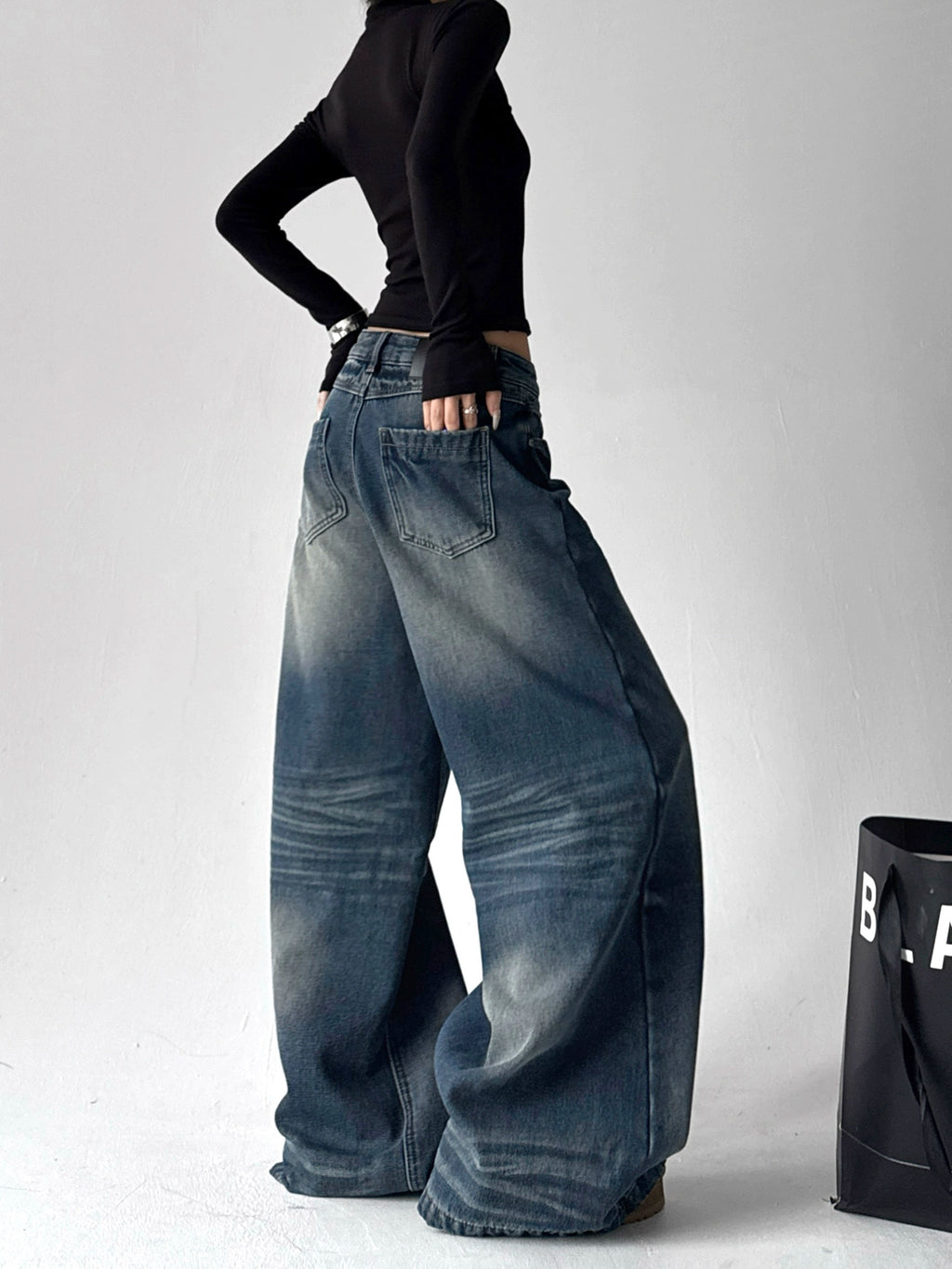 Calça Baggy Jeans Azul