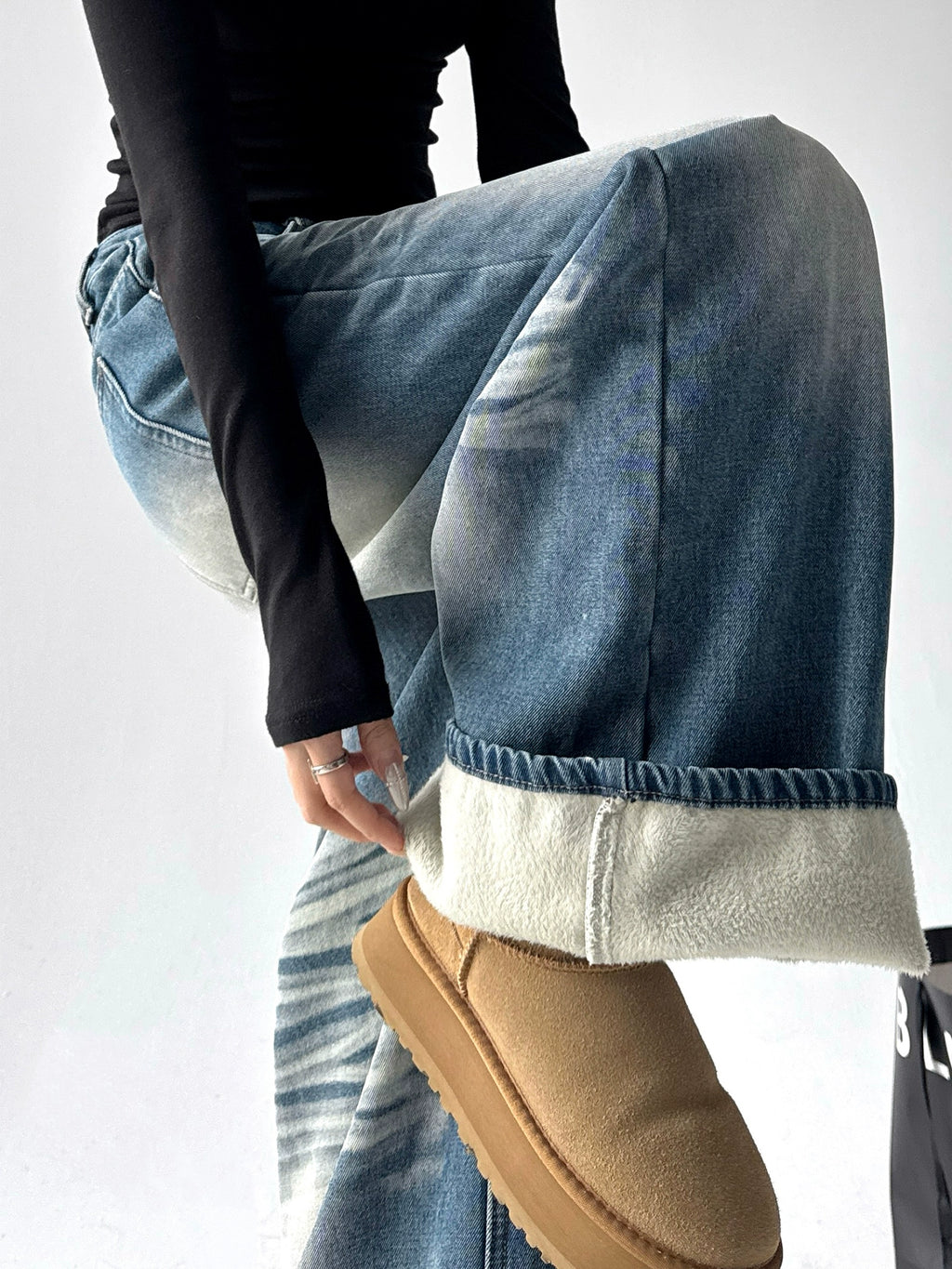 Calça jeans Wide-leg