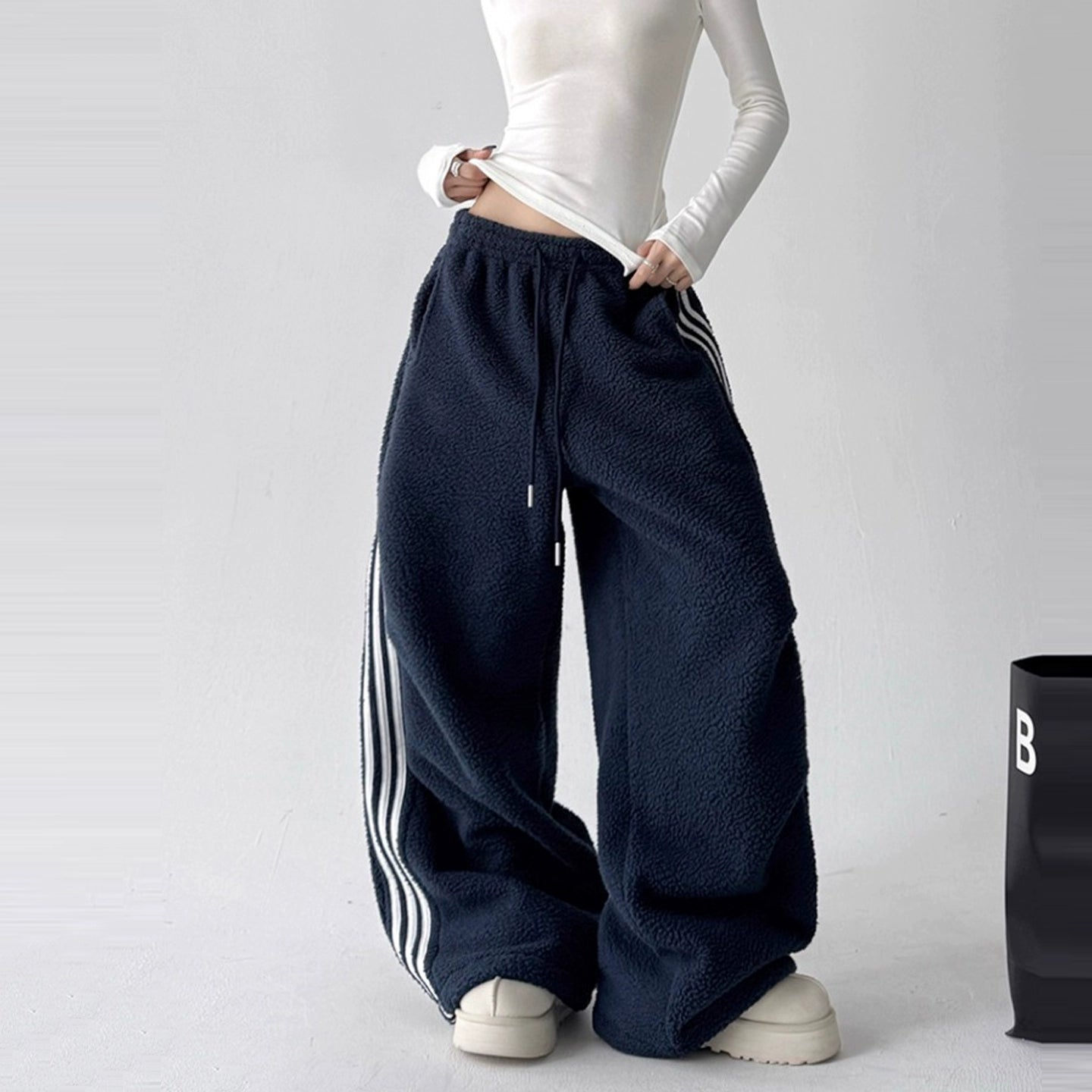 Calça Wide Moletom Track