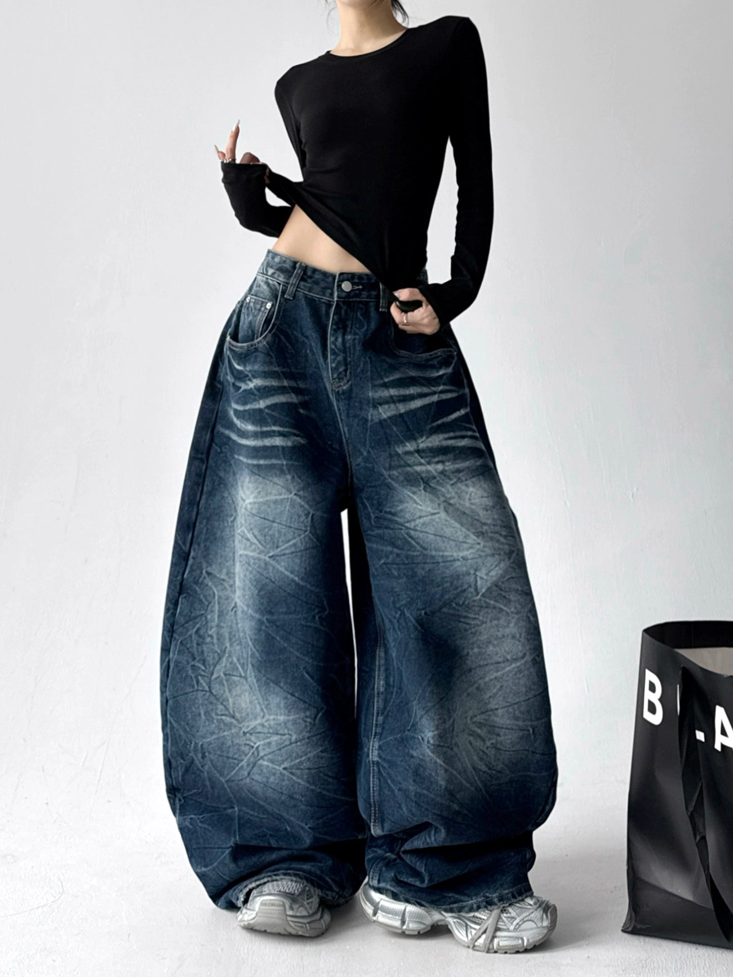 Calça Jeans Baggy Azul