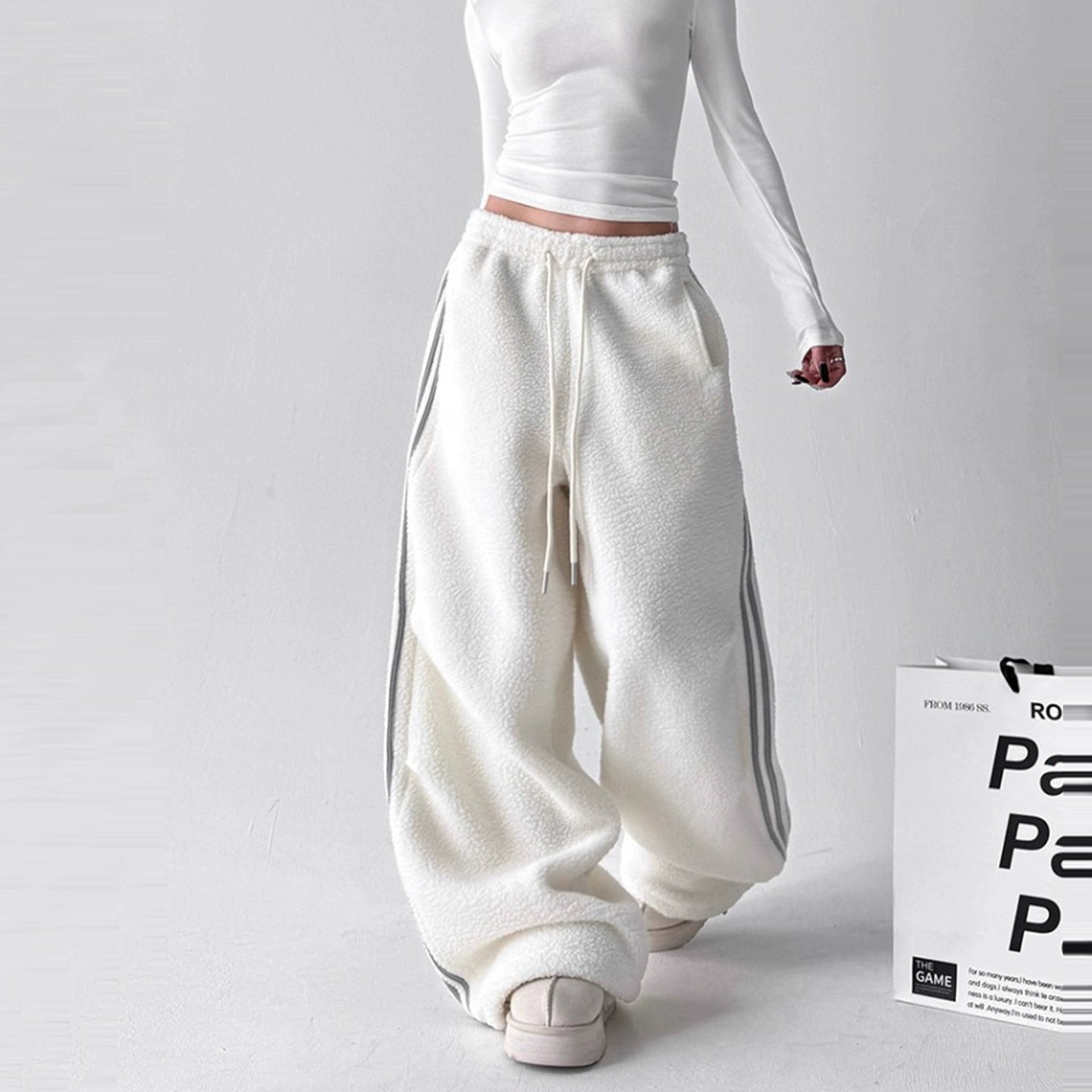 Calça Wide Moletom Track