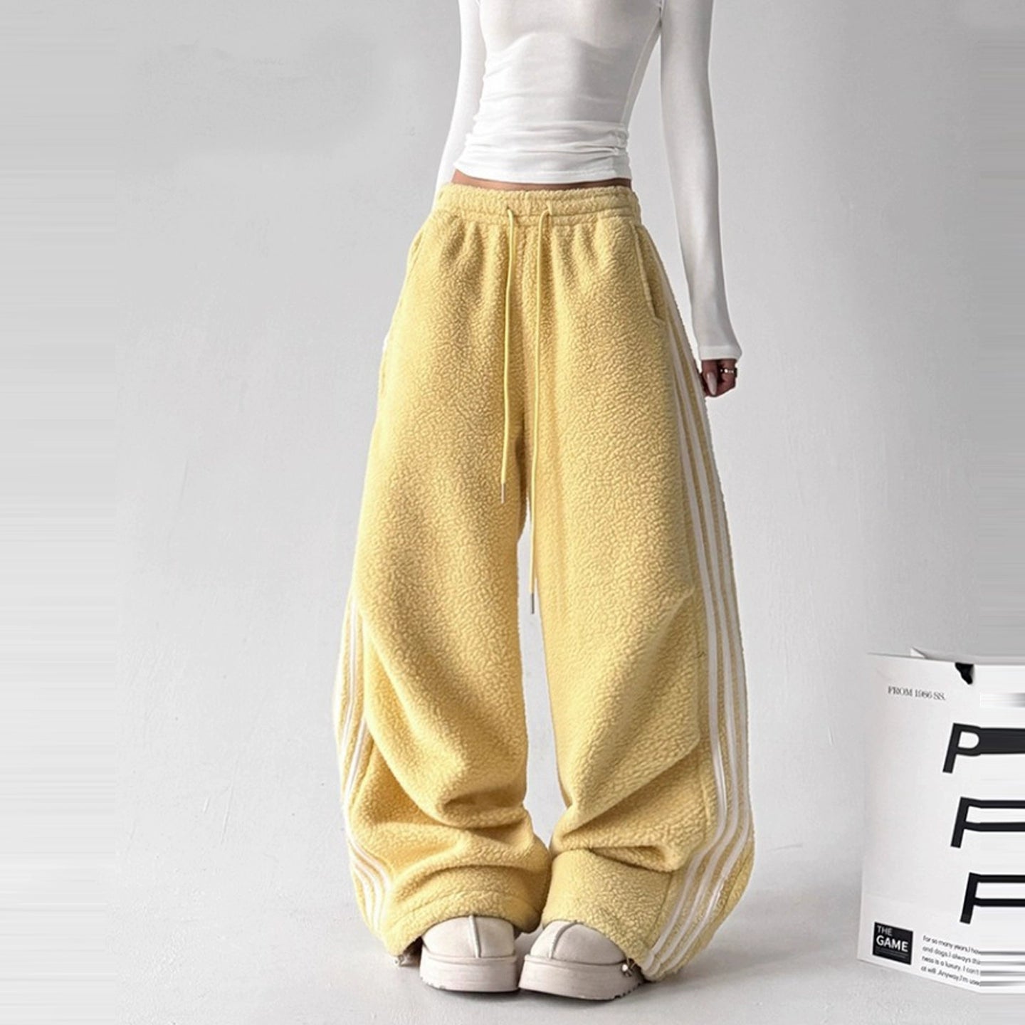 Calça Wide Moletom Track