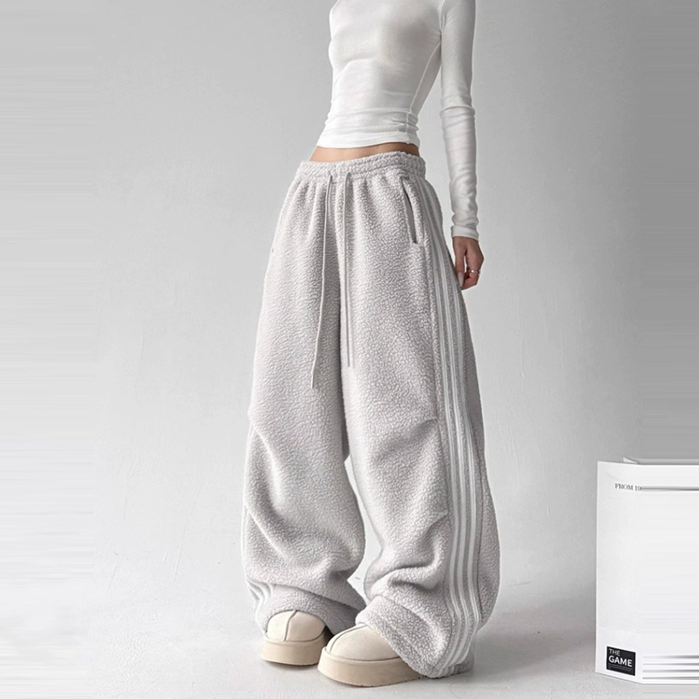 Calça Wide Moletom Track