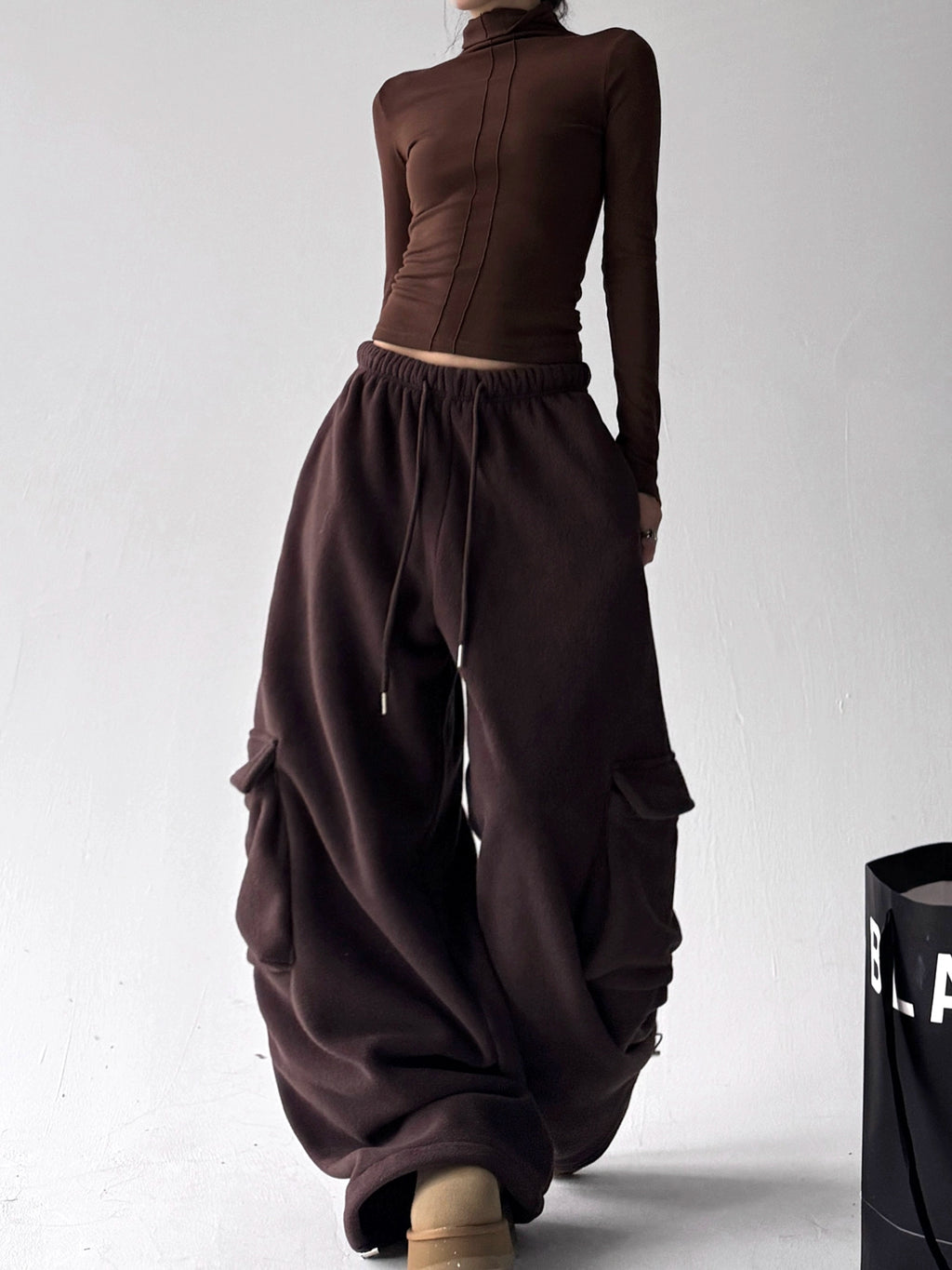 Calças Cargo Moletom