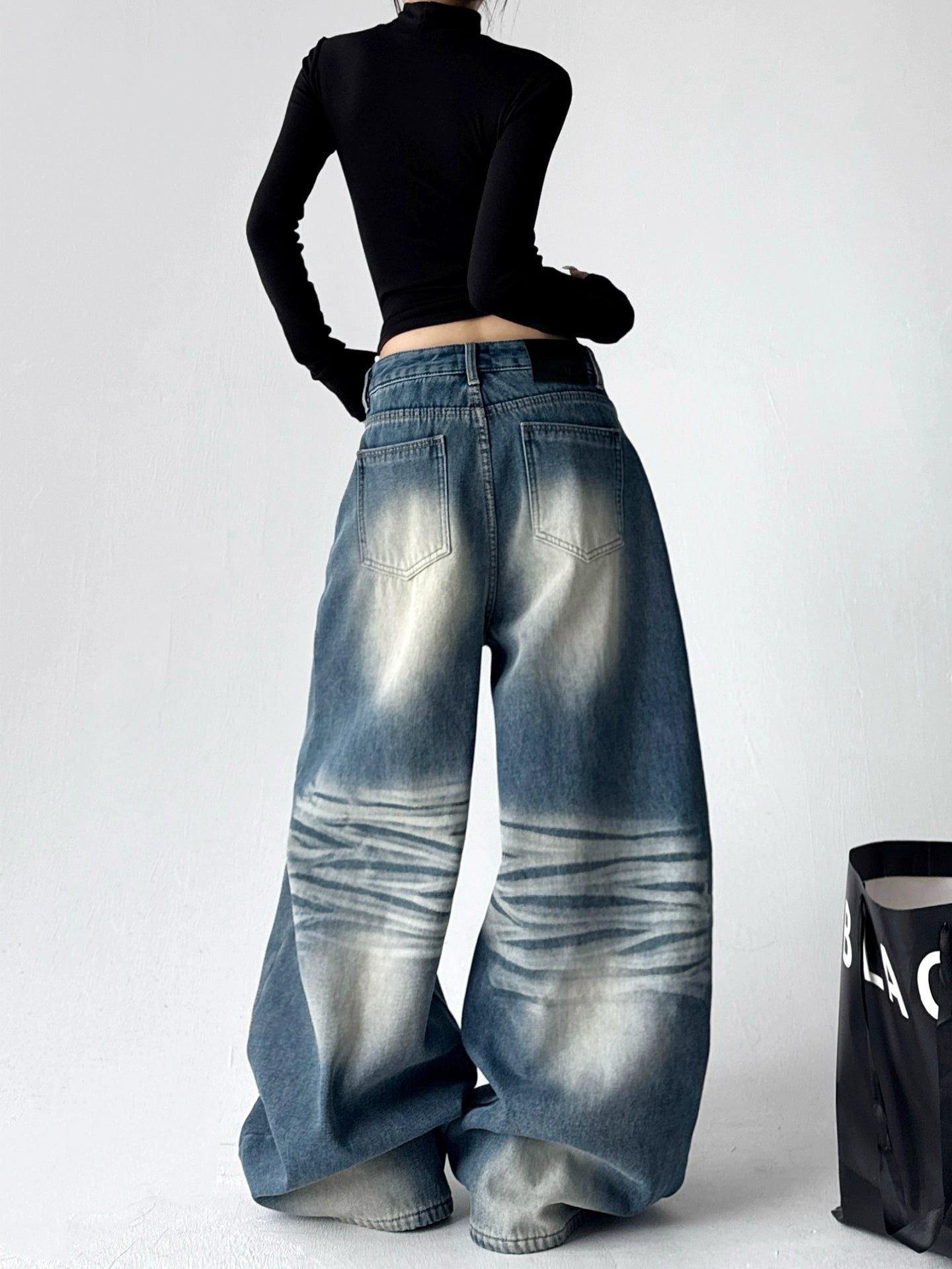 Calça jeans Wide-leg