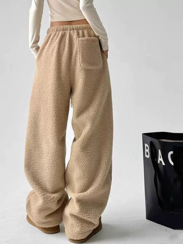 Calça wide moletom comfort