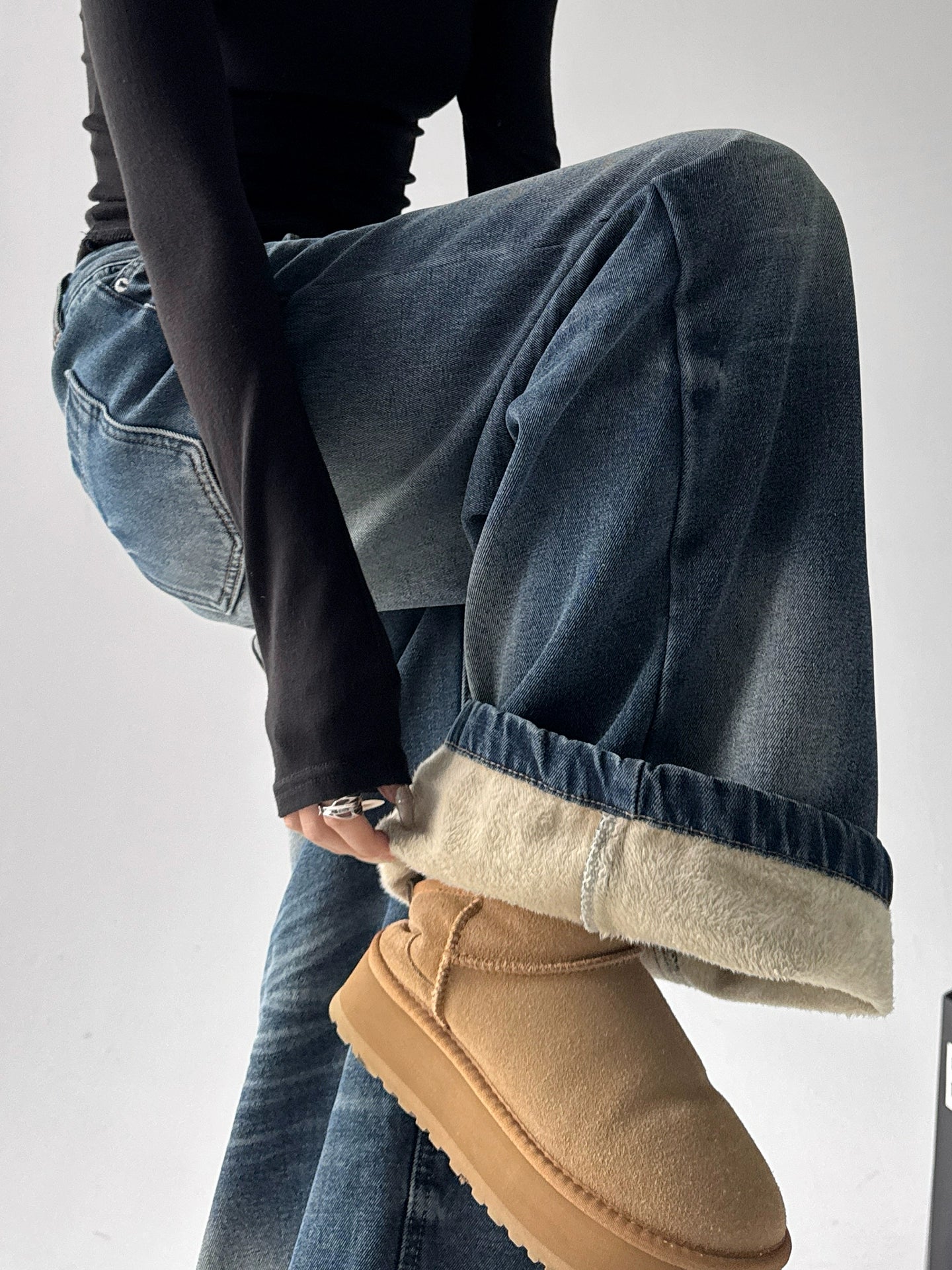 Calça Baggy Jeans Azul